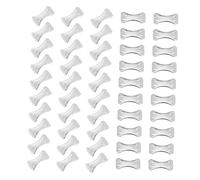 OUNONA 100pcs Durable Fastener Clasps for Bandages and Clothing Replaceable Metal Clips for Secure Fastening for Dressings and Support Tapes