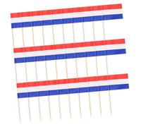 OUNONA 100pcs Flag Toothpick Flag Cupcake National Flag Fruits Picks Color Country Party Flags World Flag Picks Decorated Cake Dessert Toothpick Cake Decorations Fruit Food Picks Fabric