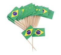 OUNONA 100pcs Fruit Plate Decoration Wine Picks Flags Toothpick International Flags Picks World Cake Dessert