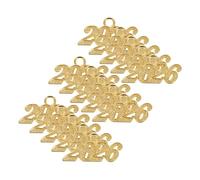 OUNONA 100pcs Graduation Charm Pendants for DIY Jewelry Making Golden Graduation Cap Accessories for Necklaces Bracelets and Tassels Celebrate Your Achievement with Versatile Crafting
