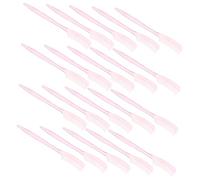 OUNONA 100pcs Mini Eyelash Comb Eyebrow Grooming Tool Fine Tooth Separator Brush for Mascara Clump Removal and Bang Management Portable