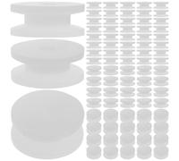OUNONA 100pcs Plastic Belt Pulley Hole Mini Gear Motor Wheel for DIY Model Rc Car Drive Pulley Pp Material Compact Lightweight