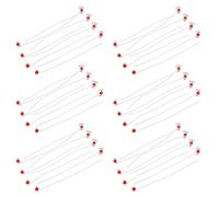 OUNONA 100pcs Plastic Tamper Proof Meter Seals with 20cm Wire - Anti-tamper Rotating Lead Locks for Electric, Gas, Water Meter Security and Utility Valve Protection