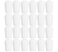 OUNONA 100pcs PVC End Caps for Wire Ends Lightweight and Reliable Protection Suitable for 4mm Diameter Hooks for DIY and Commercial Use White Hook Protective Covers