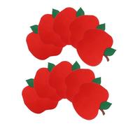 OUNONA 100pcs Red Apple Die-Cut Paper Napkins for Back to School Party Supplies Disposable Lightweight Tissue with Precise Edges Versatile Decor for Kindergarten Preschool Classroom