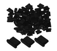 OUNONA 100pcs Silicone USB C Dustproof Plugs for Protective Charging Port Covers Easy Install and Remove Pocket-friendly Phone Port Caps Black Type-