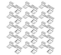 OUNONA 100pcs Stainless Steel Decking Board Clips with Hidden Design and Versatile Application for DIY Decorative Panels and Projects, Silver Metal Deck Fasteners and Spacers