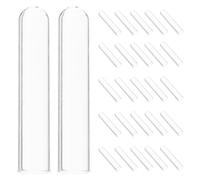 OUNONA 100pcsLaboratory Glass Durham Tubes, Fermentation Vials 10x50mm