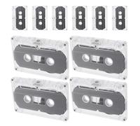 OUNONA 10pcs Blank Cassette Tapes Empty Recording Audio Blank Tape for Music Messages Home Studio Recording Supplies
