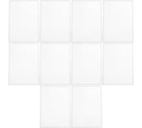 OUNONA 10pcs Clear Acrylic Cards Case Protective Cover Clip-on Hard Plastic Acrylic Card Block for Trading Cards and Game Cards Storage