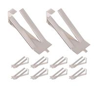 OUNONA 10pcs D Printer Bed Clips Stainless Steel Glass Plate Clamps Strong Grip and Universal Compatibility for Heated Bed and Pei Plates Easy-Install