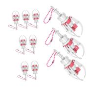 OUNONA 10pcs Mini Claw Machine Gripper Keychain Pendants Portable Plastic Claw Clips for Handbag Backpack Decoration Lightweight Colorful Accessories for Everyday Use