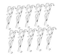 OUNONA 10pcs Plastic Valance Clips for Window Blinds Wear Resistant Blind Clamps Lightweight Household Valance Holders for Vertical and Pleated Curtains Easy Installation and Secure Fit