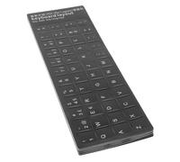 OUNONA 10pcs Portuguese Keyboard Stickers Black Matte Background White Lettering for Laptop Desktop Computer Easy to Apply and Remove Foreign Language Keyboard Skin for Students and