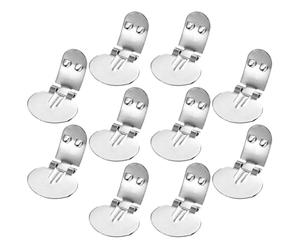 OUNONA 10pcs Shoe Clip Buckle Decorative Shoe Clips Stainless Steel Metal Compact Lightweight for DIY Crafts Decoration Project Buttons Bows and Rhinestones