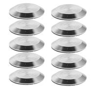 OUNONA 10pcs Tactile Warning Nail Studs, Stainless Steel Nonslip Blind Road Indicators For Pathway, Safety Walkway Blind Stud For Sidewalks Public Spaces
