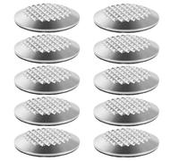 OUNONA 10pcs Tactile Warning Nail Studs, Stainless Steel Nonslip Blind Road Indicators For Pathway, Safety Anti-Slip Walkway Blind Stud For Sidewalks 1.38x1.38in