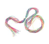 OUNONA 120pcs Colorful Hair Strings for Braids Gradient Rainbow Hair Wrap Ribbons for Women Long Multi-color Braiding Styling Bands for Parties and Sports