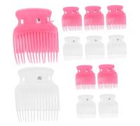 OUNONA 12pcs Hair Claw Clips Hot Roller Curler Clips Replacement for Styling and Sectioning for Women Girls Hair Curler