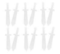 OUNONA 12pcs Kids Role Play Swords Set Diy Blank Cardboard Cosplay Sword Props for Halloween Party Knight Costume Accessories School Castle Activities