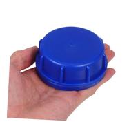OUNONA 12pcs Leak Plastic Screw Seal Lids for Storage Buckets Fit for Containers Blue Covers with Threaded Adapters and Gasket Reusable Sealing for Industrial and Laboratory Use