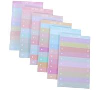 OUNONA 12pcs Rainbow Daily Planner Notepad with Assorted Colours, Paper Material, Comfortable Hand Feeling, for School and Work, Creative and Practical to Do List Pad Random Color