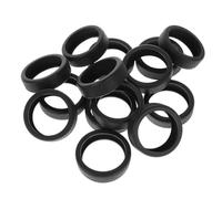 OUNONA 14pcs Silicone Luggage Wheel Protector Covers Black Noise-reducing Suitcase Wheel Guards Travel Spinner Sleeve Accessories
