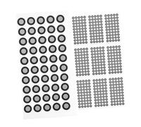 OUNONA 15 Sheets Reflective Marker Points for Scanner Positioning Targets Tear-resistant High Reflective Film Dots Inner Outer Dots Industrial Design Medical Research Animation