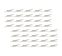 OUNONA 150pcs Iron Crocodile Hair Clips with Strong Grip Performance and Robust Spring Mechanism, Silver Metal Mini Clips for Creative DIY Supplies and Floral Projects