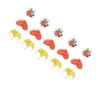 OUNONA 15Pcs Clear PVC Quicksand Shaker Sequin Embellishments for DIY Headwear for Hair Bows Wedding Decor Craft Projects for Birthdays and Parties