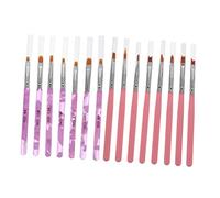 OUNONA 15pcs Nail Art Pens Set Lightweight Professional Painting Brushes for Manicure Durable Nail Accessory and Mobile Manicure