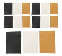 OUNONA 15pcs Postcard Wrapping Box Paper Rectangular Storage Case Easy to Carry Convenient for Transportation Assorted Colour for Greeting Cards Storage