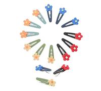 OUNONA 15Pcs Rainbow Heart Shaped Hair Clips for Durable Skin Friendly Bobby Pins Sparkling Barrettes for Fashionable Styling and Everyday Wear Random Color