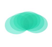 OUNONA 15pcs Self-adhesive Circular Gel Light Filters for LED Tubes and Spotlights, Easy Installation Pet Color Correction Sheets, for Home and Dining Area Lighting