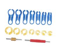 OUNONA 16pcs Angled Fuel Line Removal Tool Set for Auto Maintenance Compact Transmission Oil Cooler Line Disconnect Kit Durable Design for Tight Spaces and Easy Access