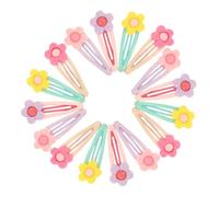 OUNONA 16pcs Candy Color Hair Clips for Lightweight Floral Barrettes with Kawaii Soft Clay Flowers Bangs Hairpins for Versatile Styling and Cute Accessories