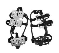 OUNONA 1Pair Durable Slip Crampons for Shoes Boots Teeth Ice Cleats with Elastic Fit for Snow Mud Ice for Mountaineering Climbing Outdoor Activities