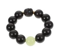 OUNONA 1Pc Creative Black Wood Beads Bracelet Hand Jewelry for Men Women for All Occasions Durable Comfortable Buddhist Beads Design