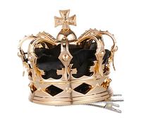OUNONA 1Pc Crown Hair Clip for Halloween Party Queen Coronation Headdress Unique Cosplay Accessory Durable Design for Women and All Occasions