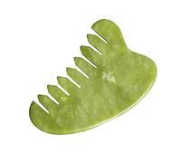 OUNONA 1PC Jade Scraping Comb for Body and Scalp Massage Multi Functional Gua Massage Tool for Legs Arms and Back Lightweight and Durable for Hair Care and Relaxation Random Color