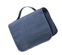 OUNONA 1Pc Portable Toiletry Bag for Travel Dark Blue Makeup Storage Bag with Multiple Compartments for Easy Organizing for Men Women The Go