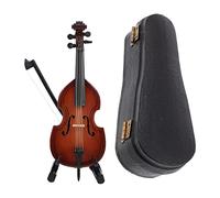 OUNONA 1pc Realistic Mini Violoncello Model Musical Instrument Miniature Mini Instrument Decor Desktop Adornment