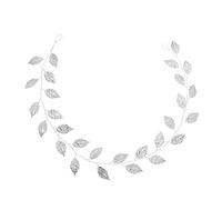 OUNONA 1Pc Silver Bride Headdress Delicate Wedding Hair Accessory for Charming Leaf Design for Prom and Formal Events