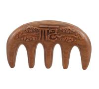 OUNONA 1pcs Wooden Hair Massage Comb for Scalp Hair Care Acupoint Massage Tool Wide Tooth Detangler Natural Sandalwood Comb for Curly for Occasions