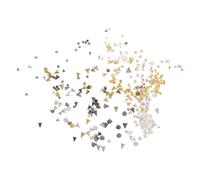 OUNONA 2 Boxes Cone Spikes Nail Charms: 6-Compartment Mini Metal Punk Studs For Nail Art Designs Rivet Manicure Jewelry - Flat Back Decorative Accessories