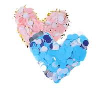 OUNONA 2 Pack Colorful Round Paper Confetti Decorative Tissue Circles for Party Tables and Balloon Fillers Vibrant Wedding and Celebration Decor Blue White Light Pink Versatile Festive