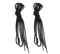 OUNONA 2 Pairs Black Shoe Laces For Boots Heavy Duty Welding Boot Covers Round Thick string For Sneakers Fire Resistant Welders Work Laces
