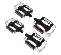 OUNONA 2 Pairs Replacement Aluminum Alloy Mountain Bike Pedals with Wide Compatibility and Secure Grip for Road Bike and Urban Commuting Outdoor Environments, Sturdy Pp Material
