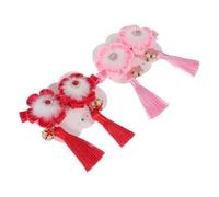 OUNONA 2 Pairs Style Tassel Hairpins for Children Decorative Hair Clips Traditional Chinese Design for Boys and Girls Families Festivals