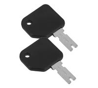 OUNONA 2 Pcs Heavy Equipment Key Set Sturdy and Secure Ignition Keys Compatible for Ztuoauma 166 186304 Yale S30xl Forklifts Easy Replacement for Construction Equipment